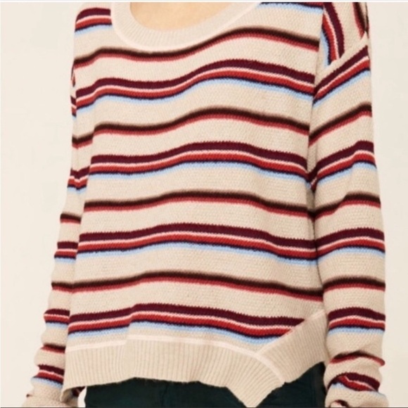 Free People Beach Road Trip Striped Pullover Sweater - Picture 3 of 13